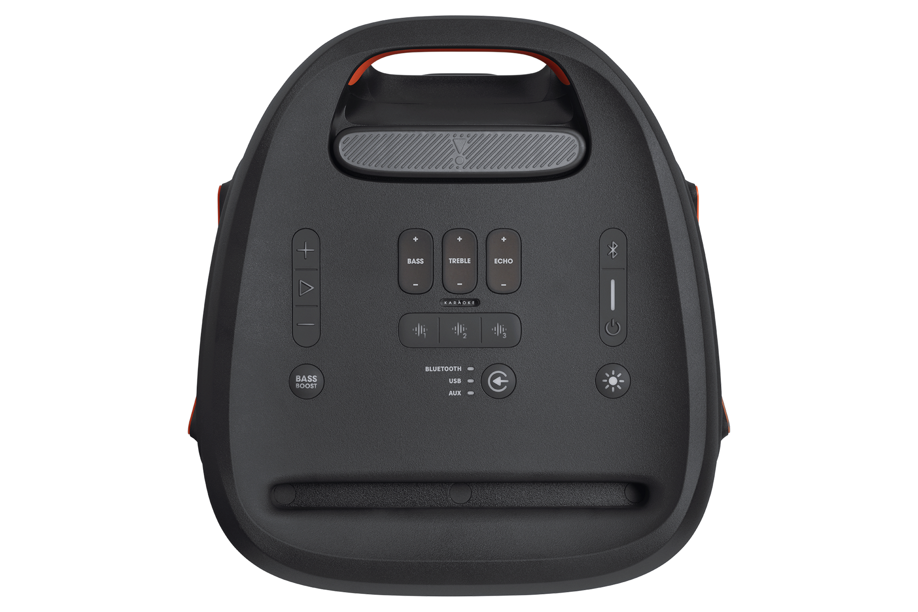 JBL PARTYBOX 310 파티 스피커 상단 버튼 부분 상세 