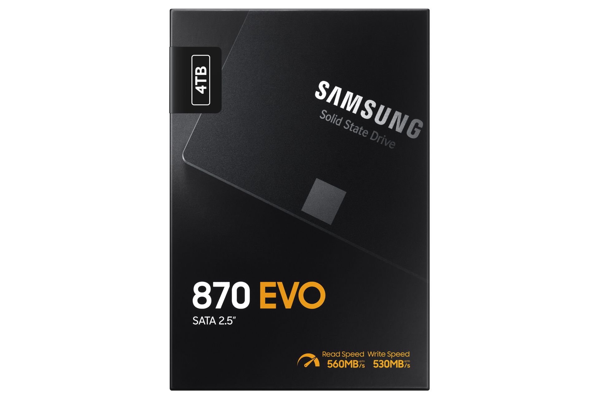 870 EVO SATA SSD 4 TB 블랙 제품 패키지 정면