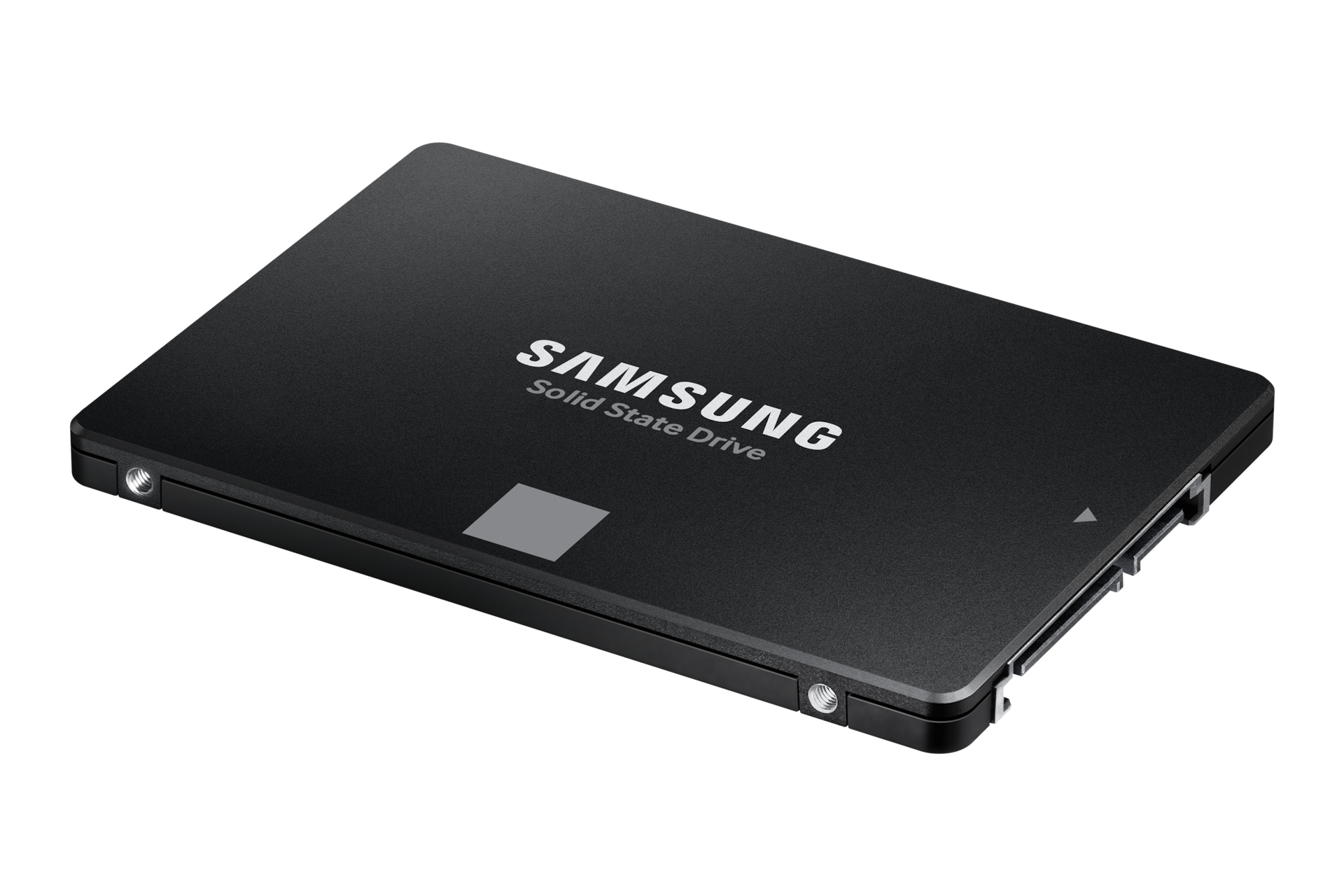 870 EVO SATA SSD 2 TB 블랙 제품 정면 제품 누운 이미지