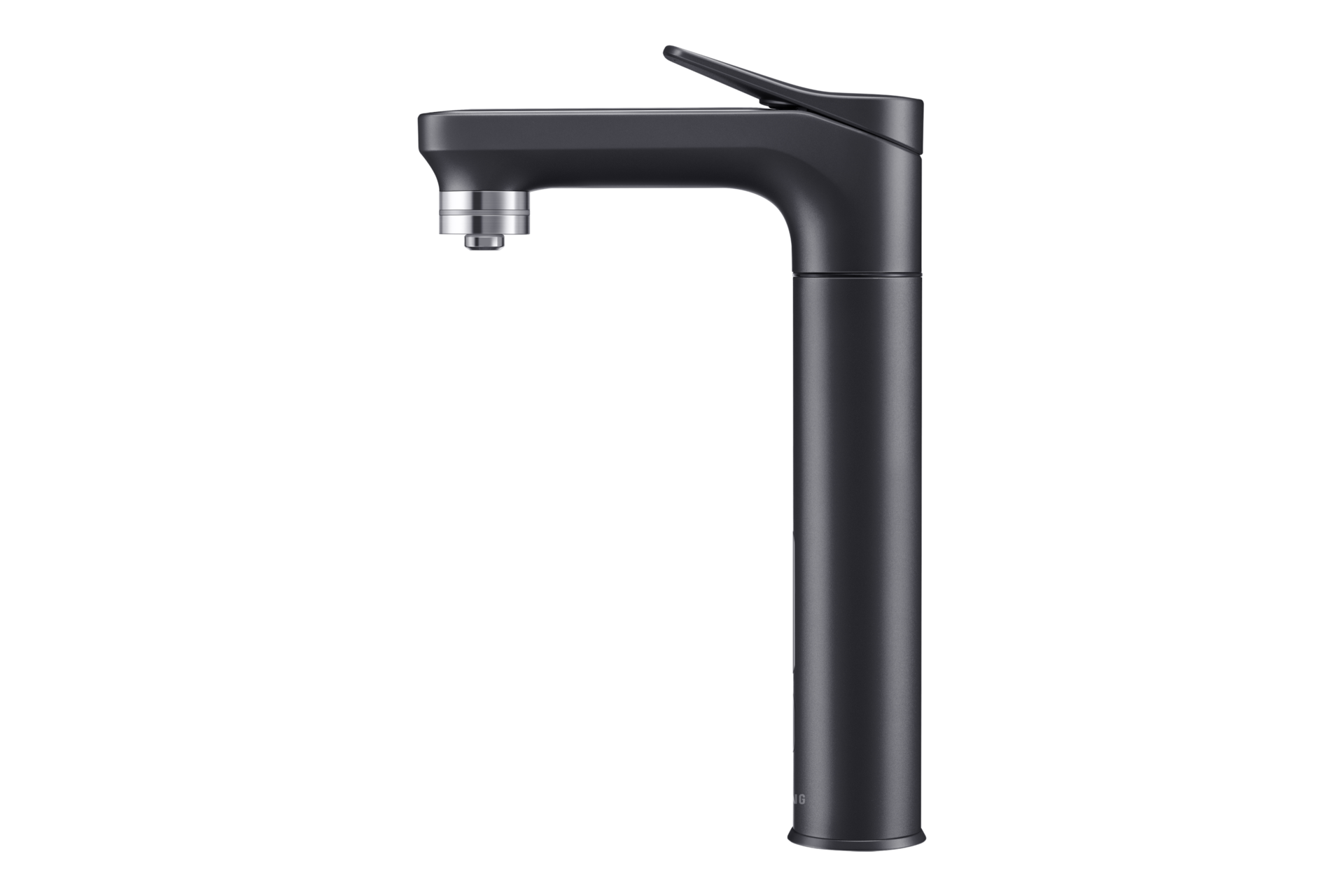 Bespoke 정수기 메인 파우셋 알루 블랙 우측면