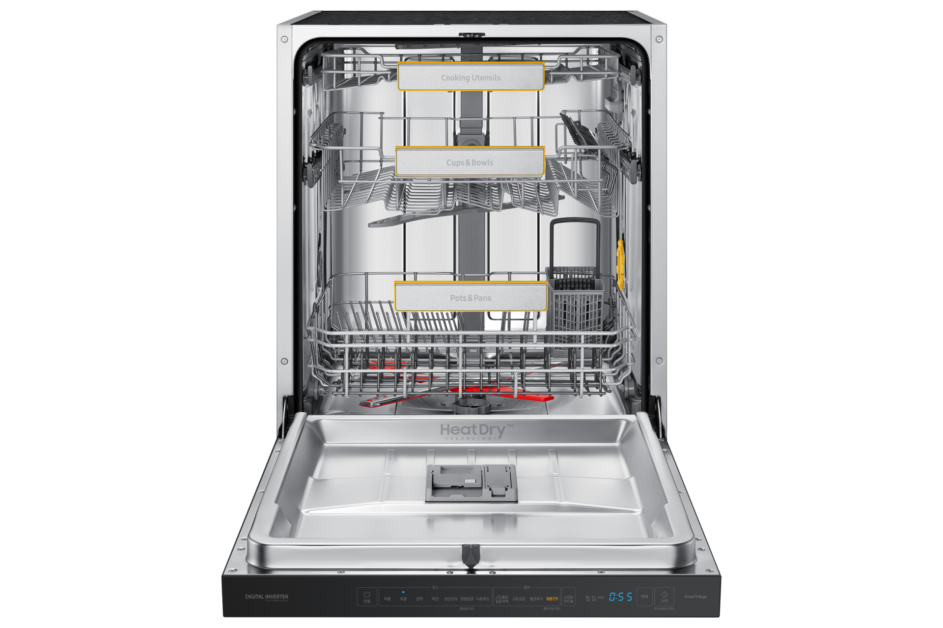 DW60A8375UG 정면 도어 완전 열림