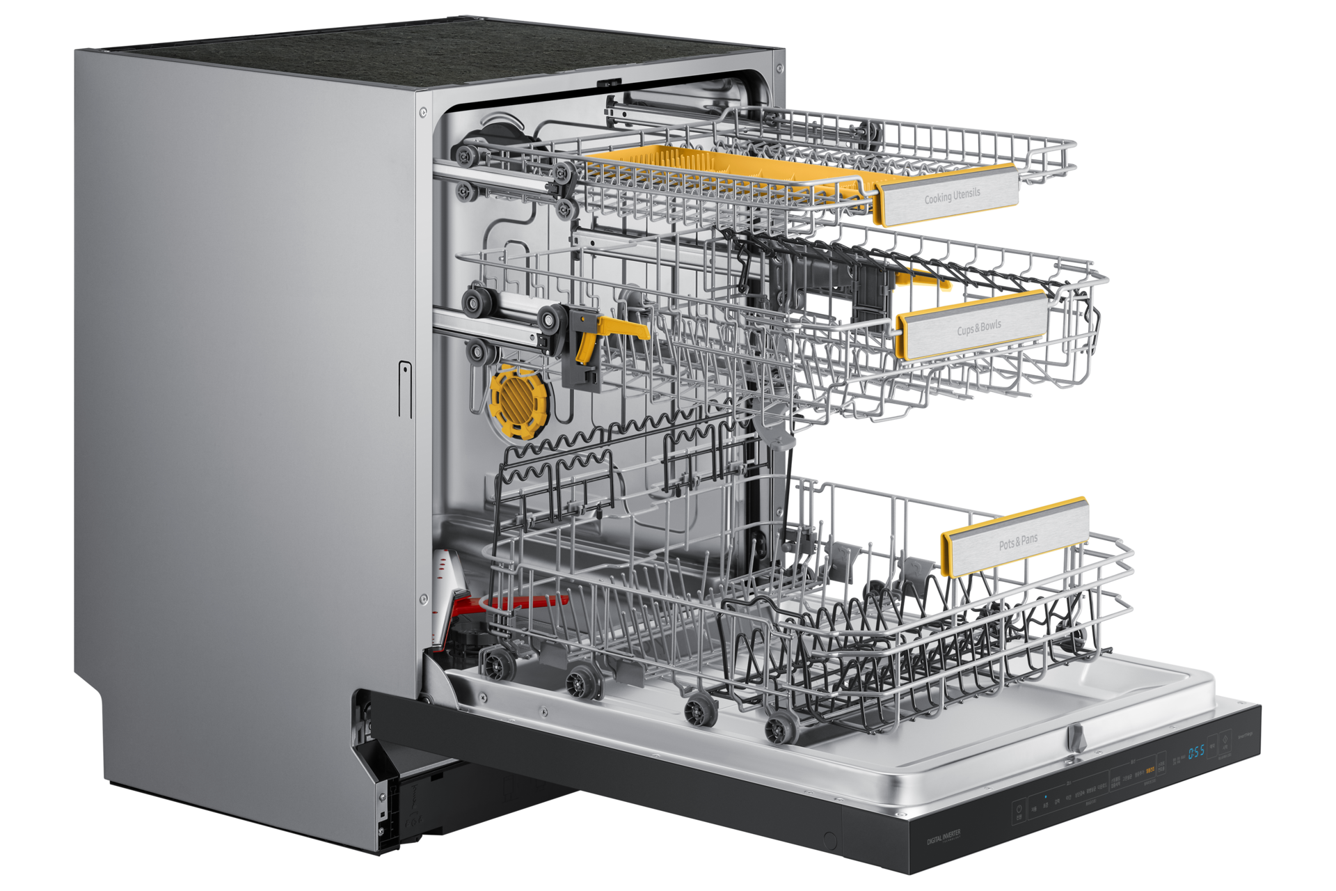 DW60A8575UG 오른쪽 45도 도어 완전 열림