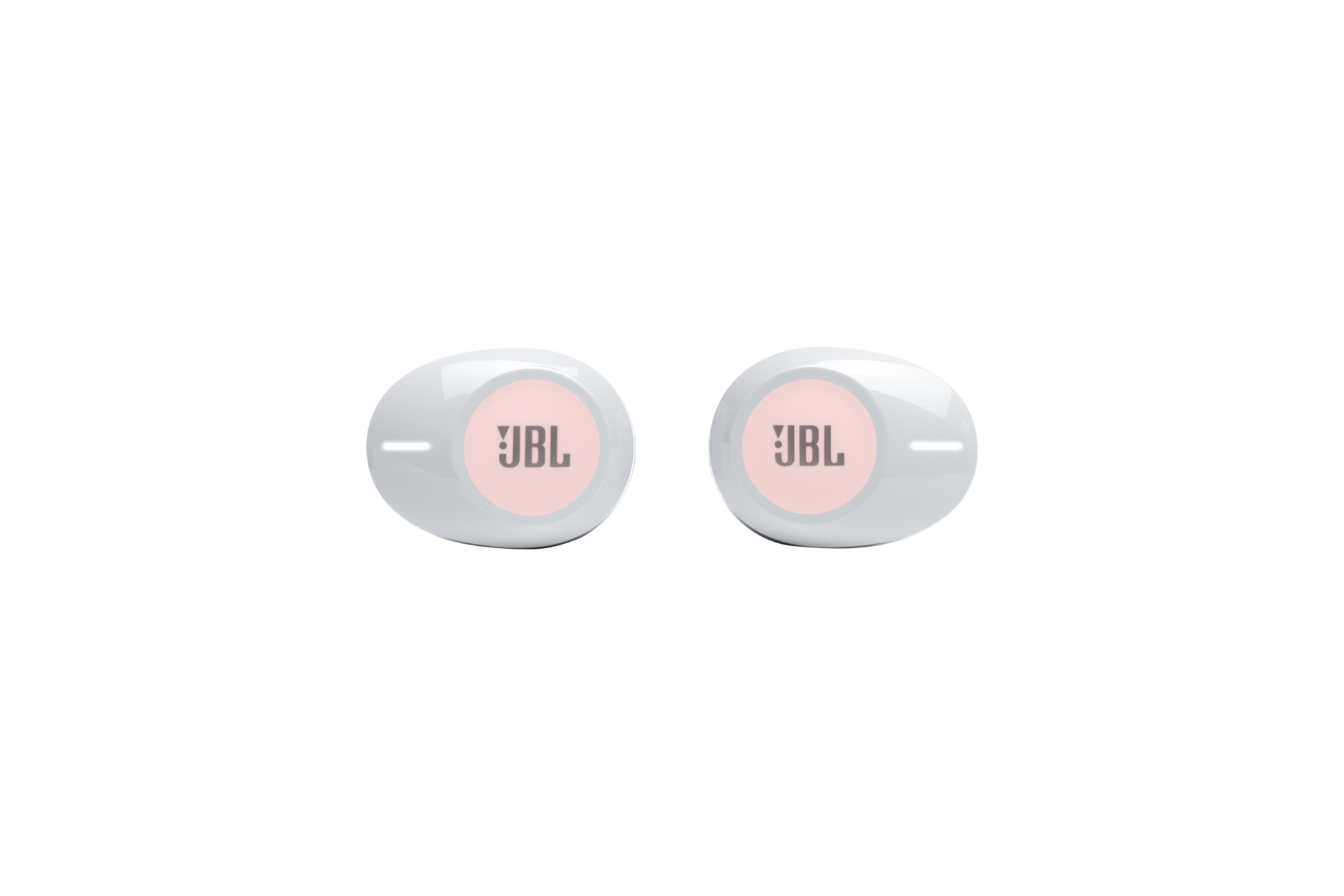 JBL TUNE 125 무선 이어폰 핑크 이어 브랜드 부분 