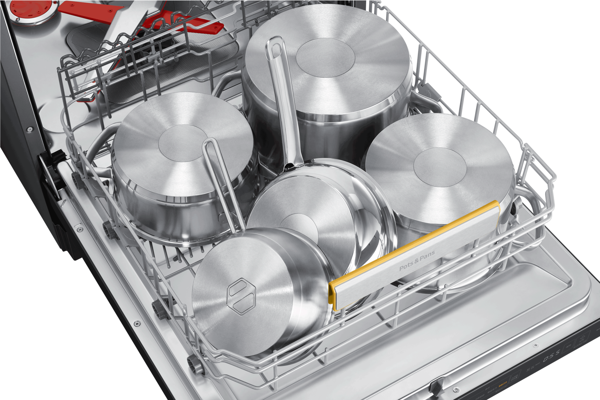 글램 베이지 하단 바구니 내용물 있음