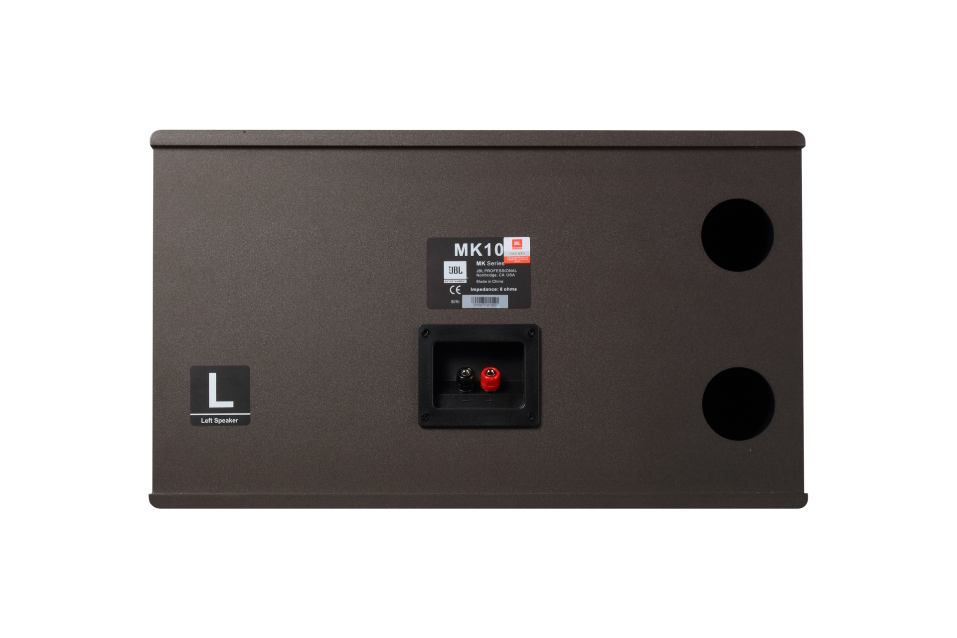 JBL MK10 블랙 스피커 뒷면 왼쪽 방향