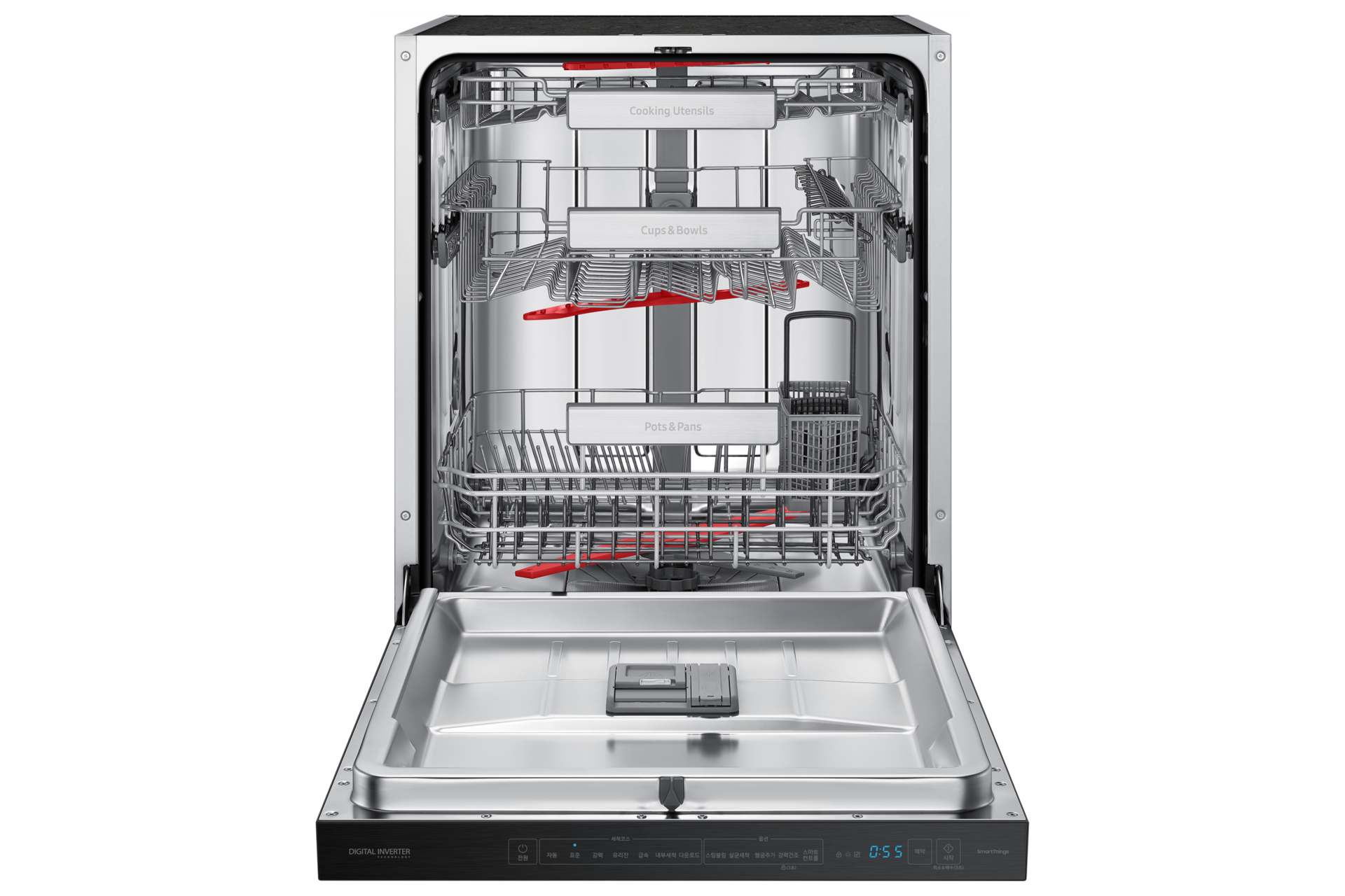 정면 도어 완전 열림 