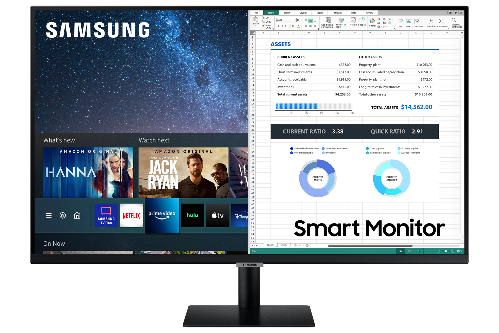 스마트 모니터 80.1 cm LS32AM502NKXKR 이미지입니다.