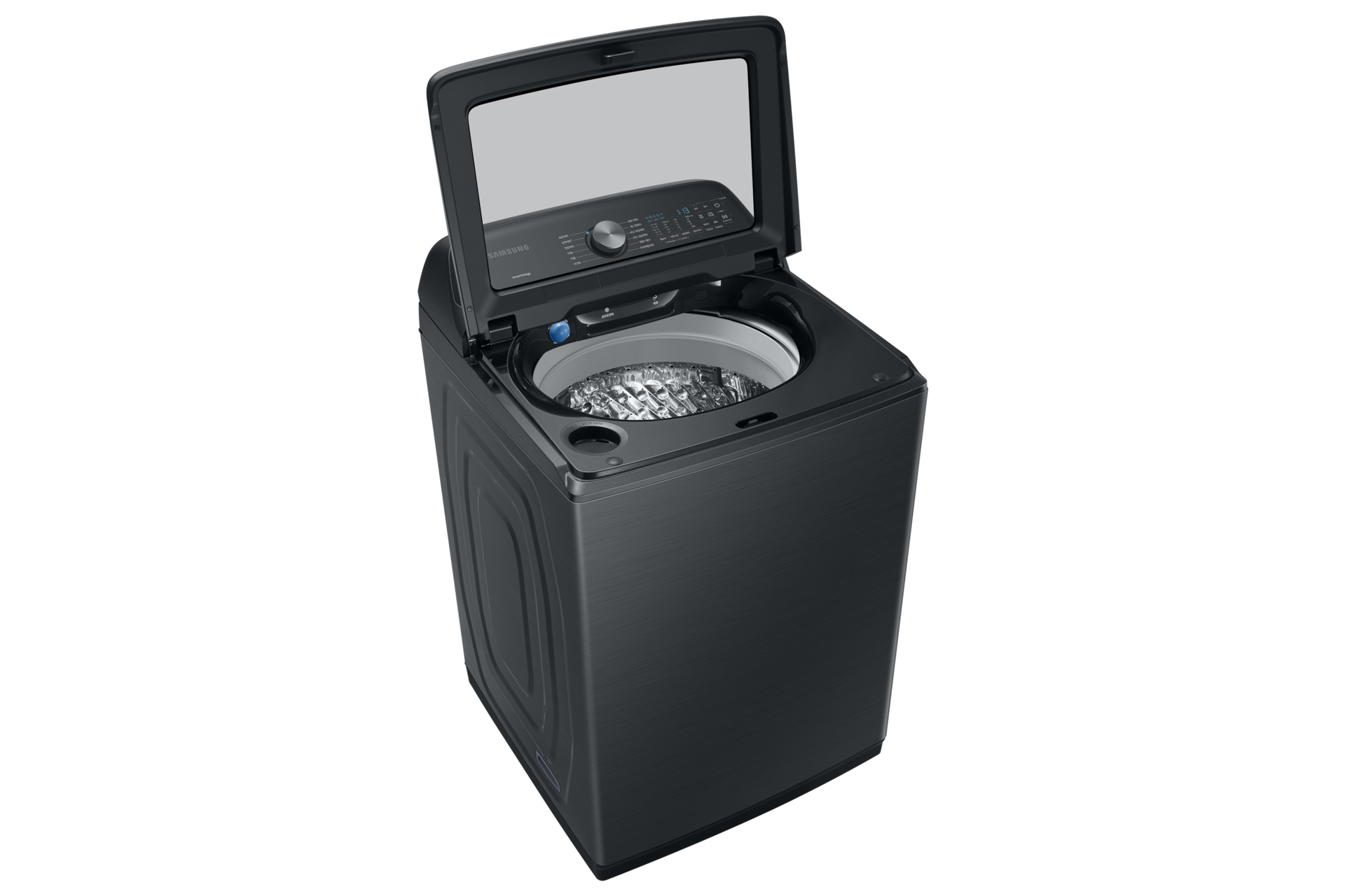 통버블 세탁기 23kg 블랙캐비어 좌측 도어열림