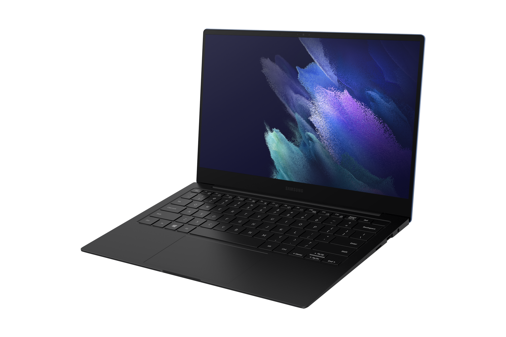 갤럭시북 Pro 33.7 cm Core™ i5 / 256 GB NVMe SSD 미스틱 블루 우측 30도