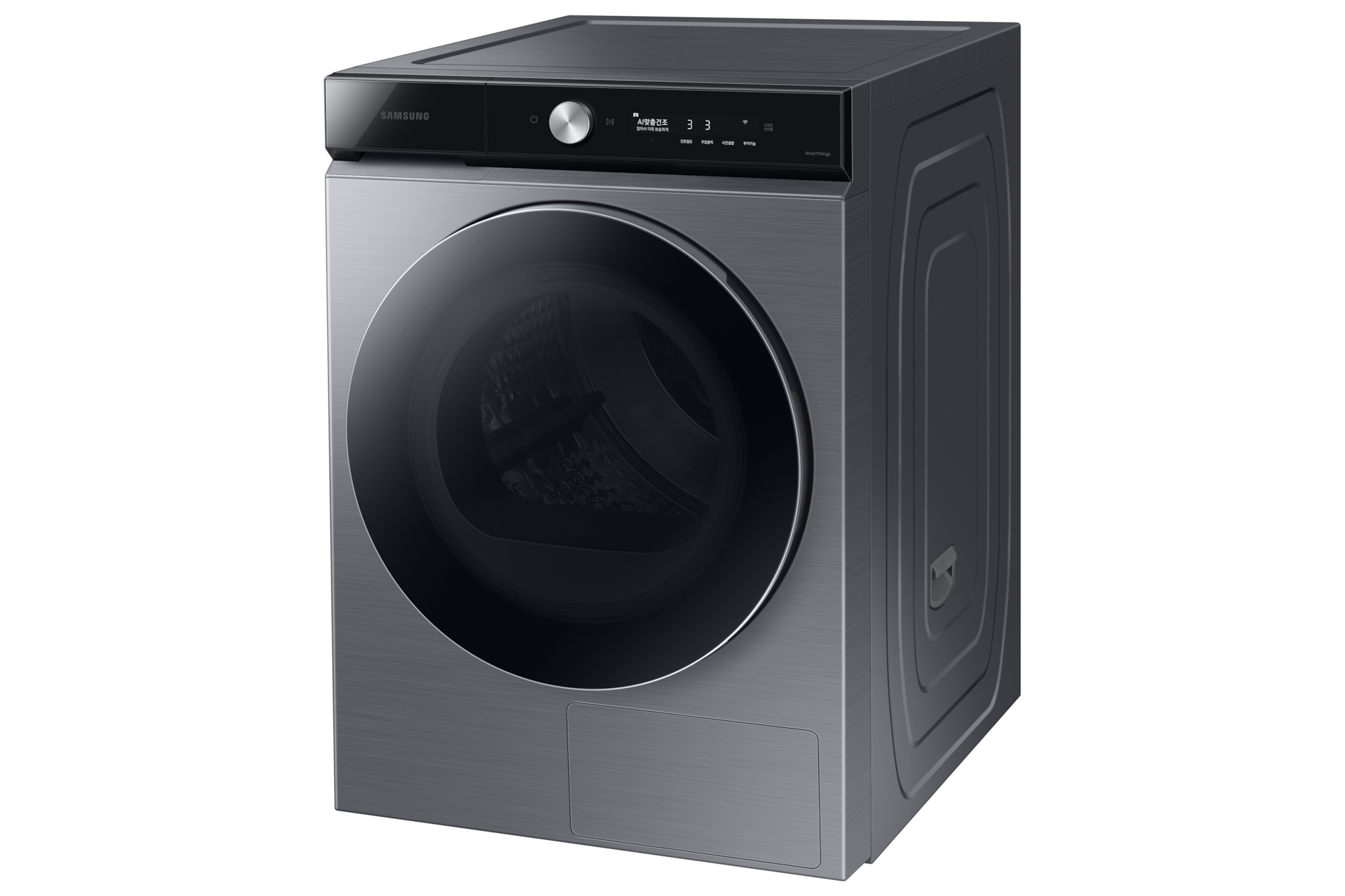 BESPOKE 그랑데 건조기 AI 20 kg 이녹스 좌측 15도