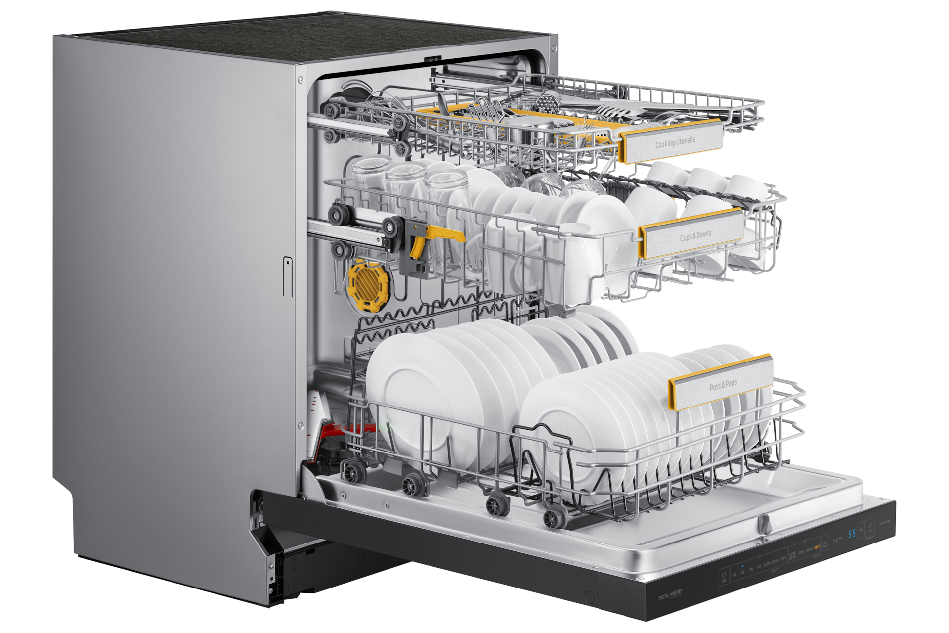 DW60A8775UG 오른쪽 45도 도어 완전 열림