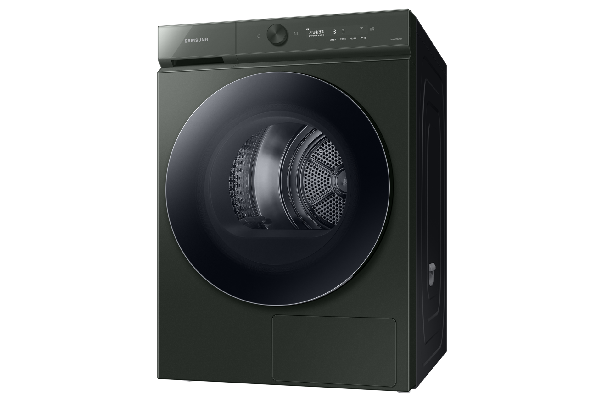 BESPOKE 그랑데 건조기 AI 20 kg 새틴그린 좌측 15도