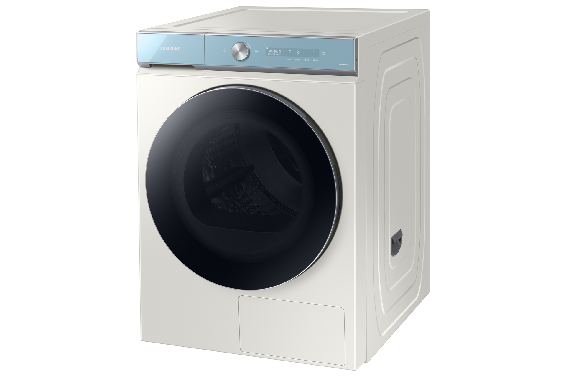 BESPOKE 그랑데 건조기 AI 20 kg 딥모닝블루 좌측 30도