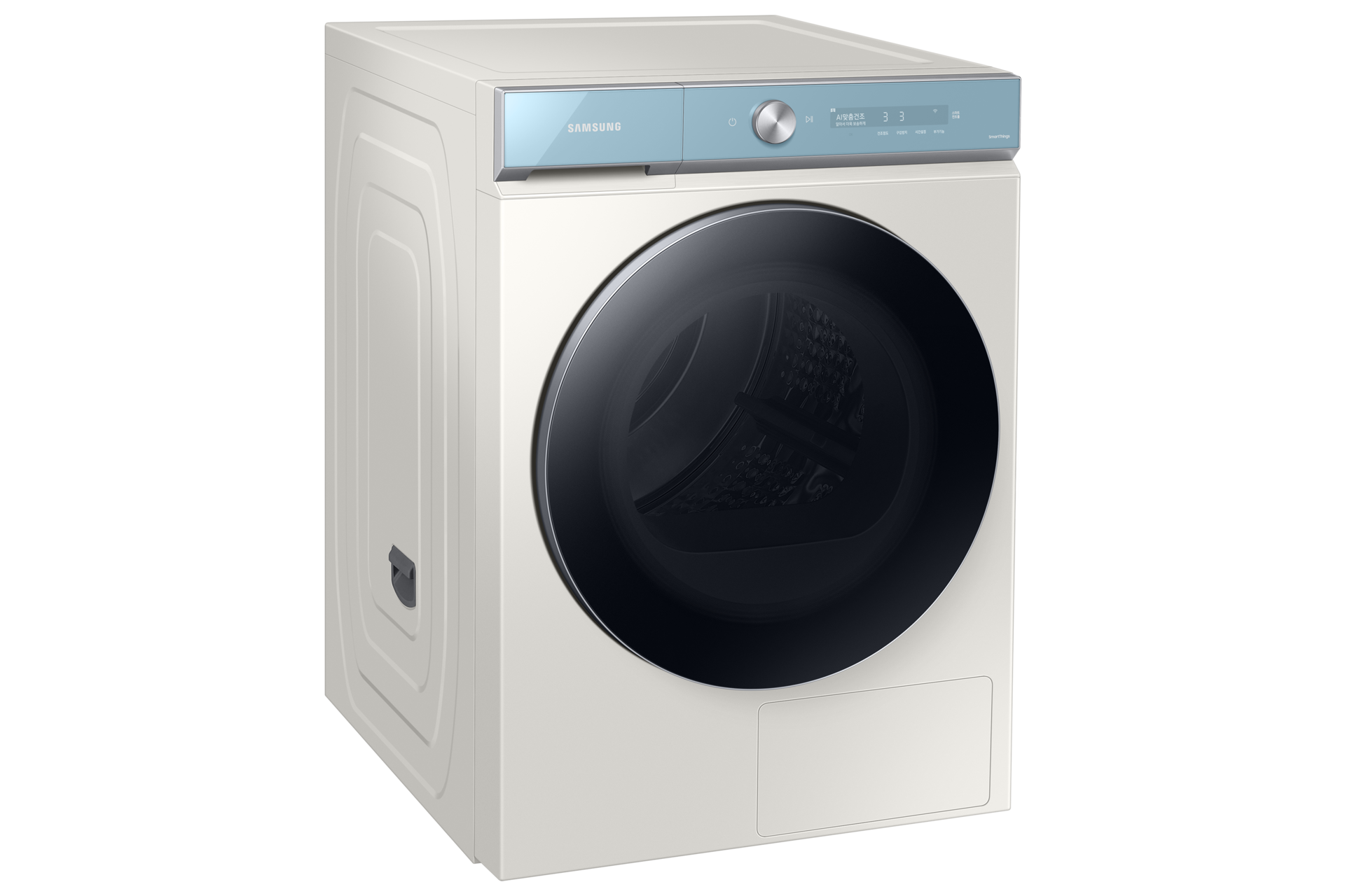 BESPOKE 그랑데 건조기 AI 20 kg 딥모닝블루 우측 30도