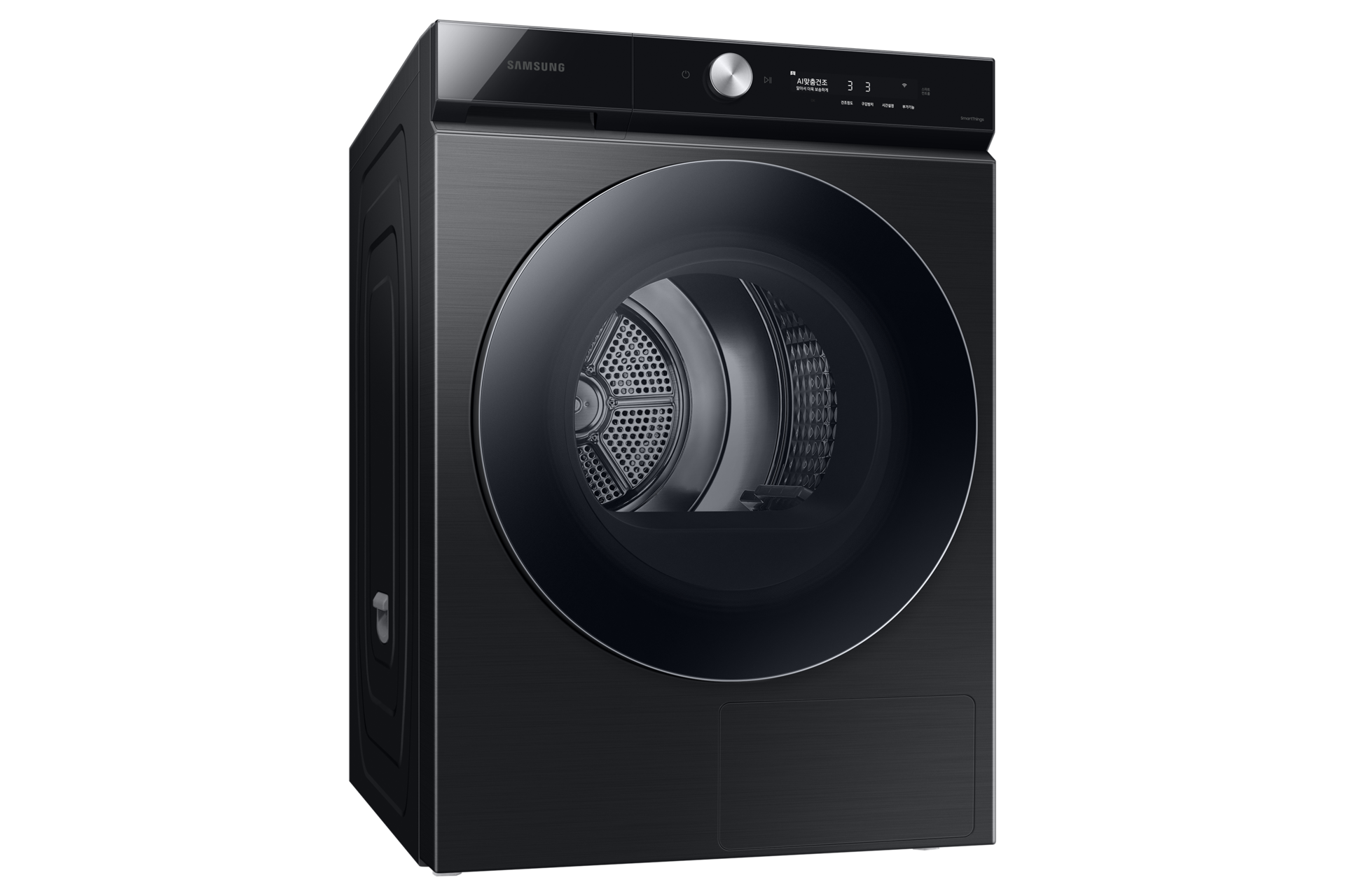 BESPOKE 그랑데 건조기 AI 17 kg 블랙케비어 우측 15도