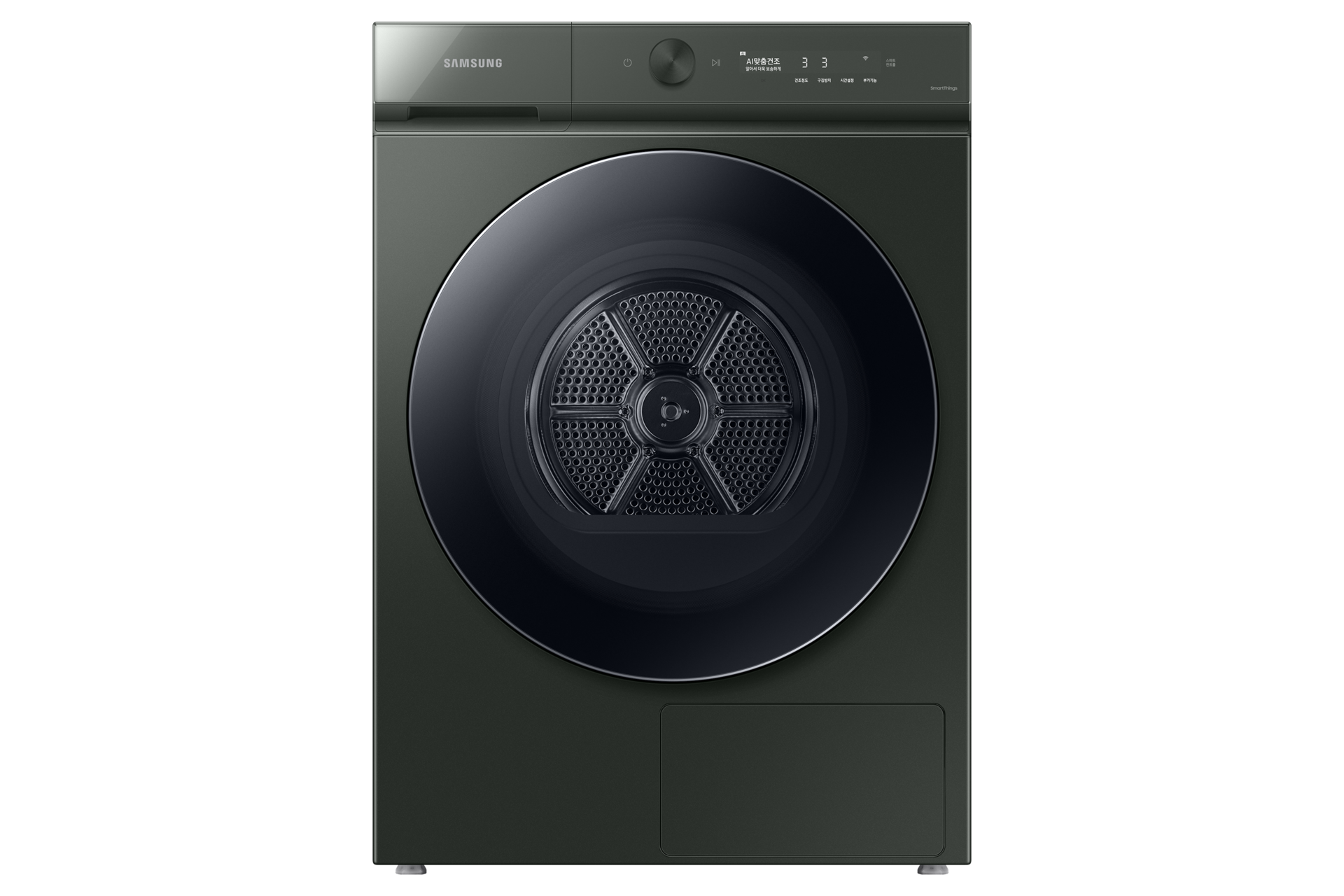 BESPOKE 그랑데 건조기 AI 20 kg 새틴그린 정면