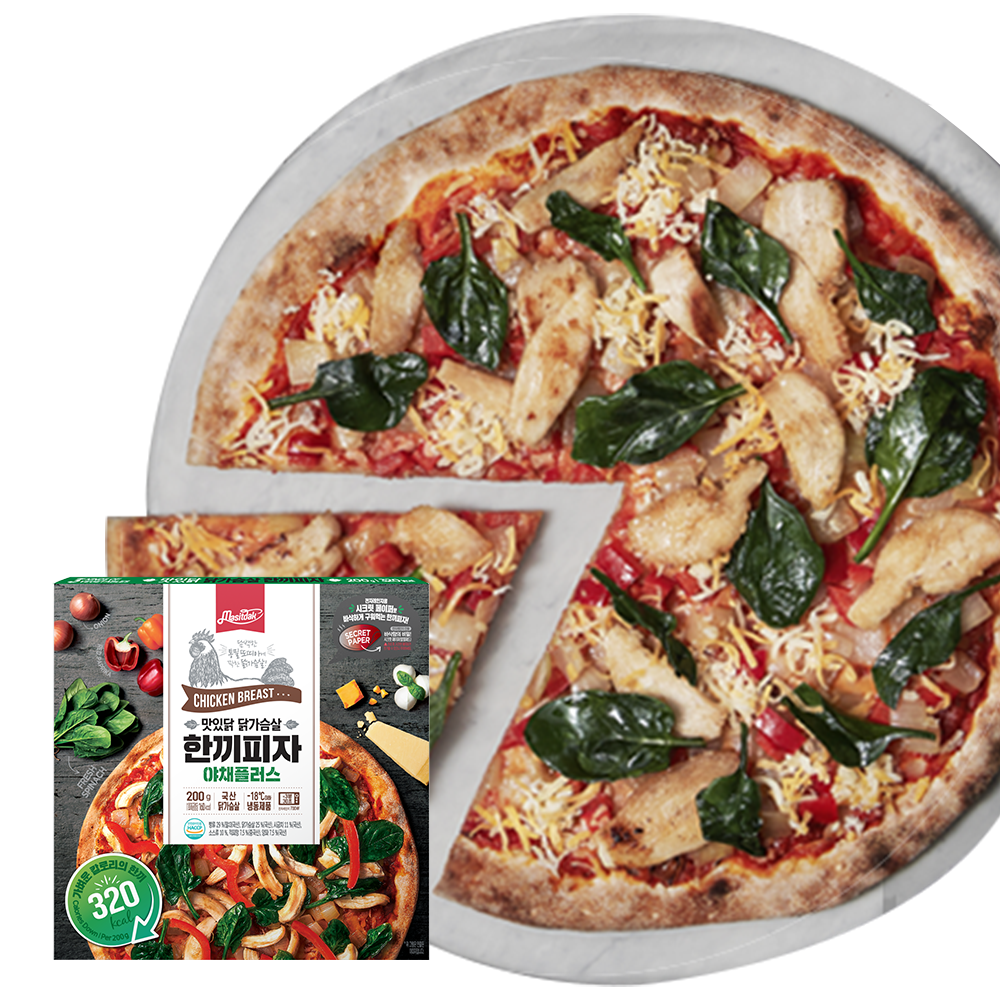 청아식품 맛있닭 닭가슴살 한끼피자 야채플러스 200g [1개] - 에누리 가격비교