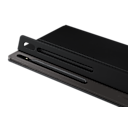 갤럭시 탭 S8 Ultra 키보드 북커버 (블랙) 제품에 갤럭시 탭이 장착어 S펜 보관하는 곳이 열려있는 정면 이미지 