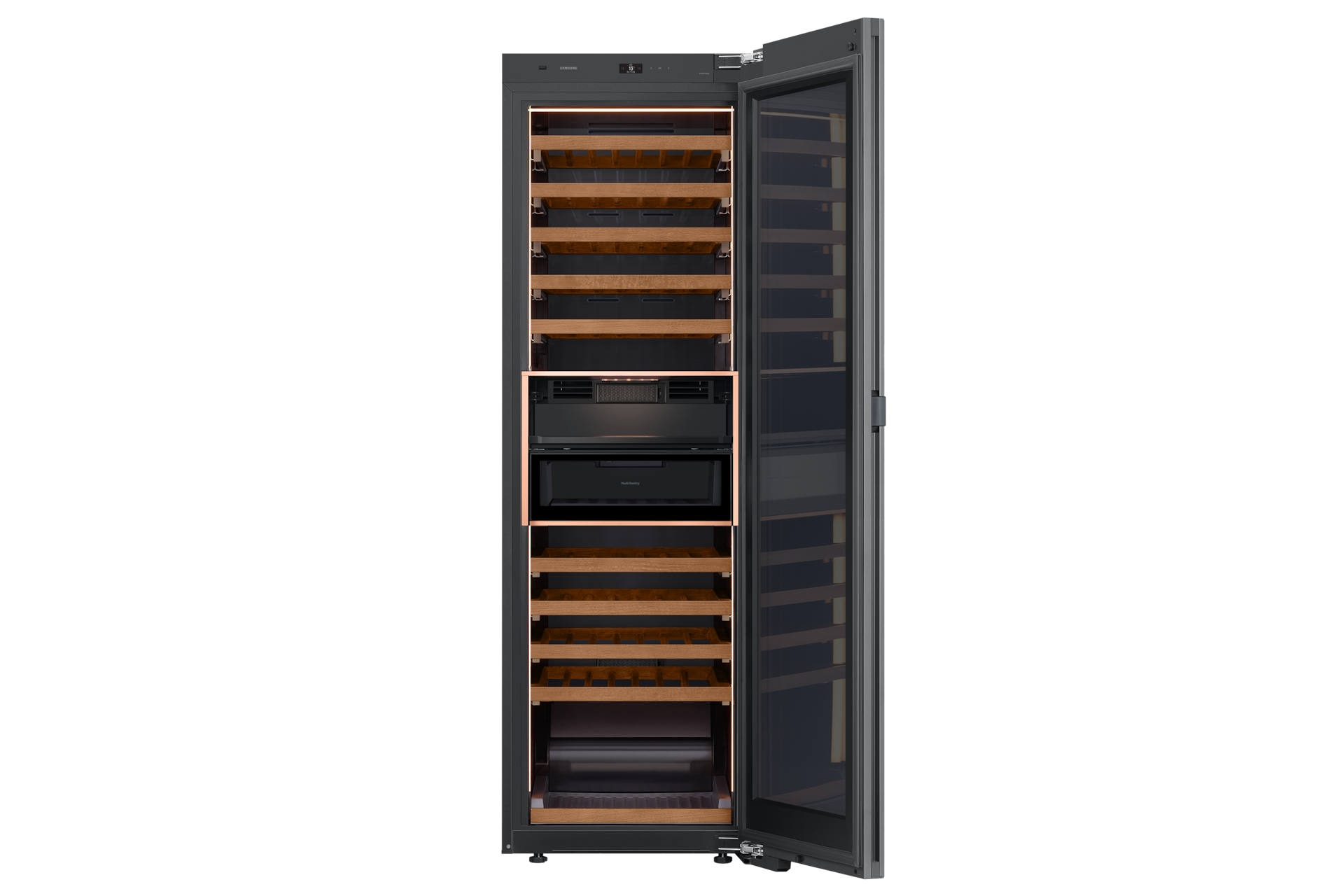 Infinite Line 와인냉장고 1도어 키친핏 101병 (좌열림) 내상컷