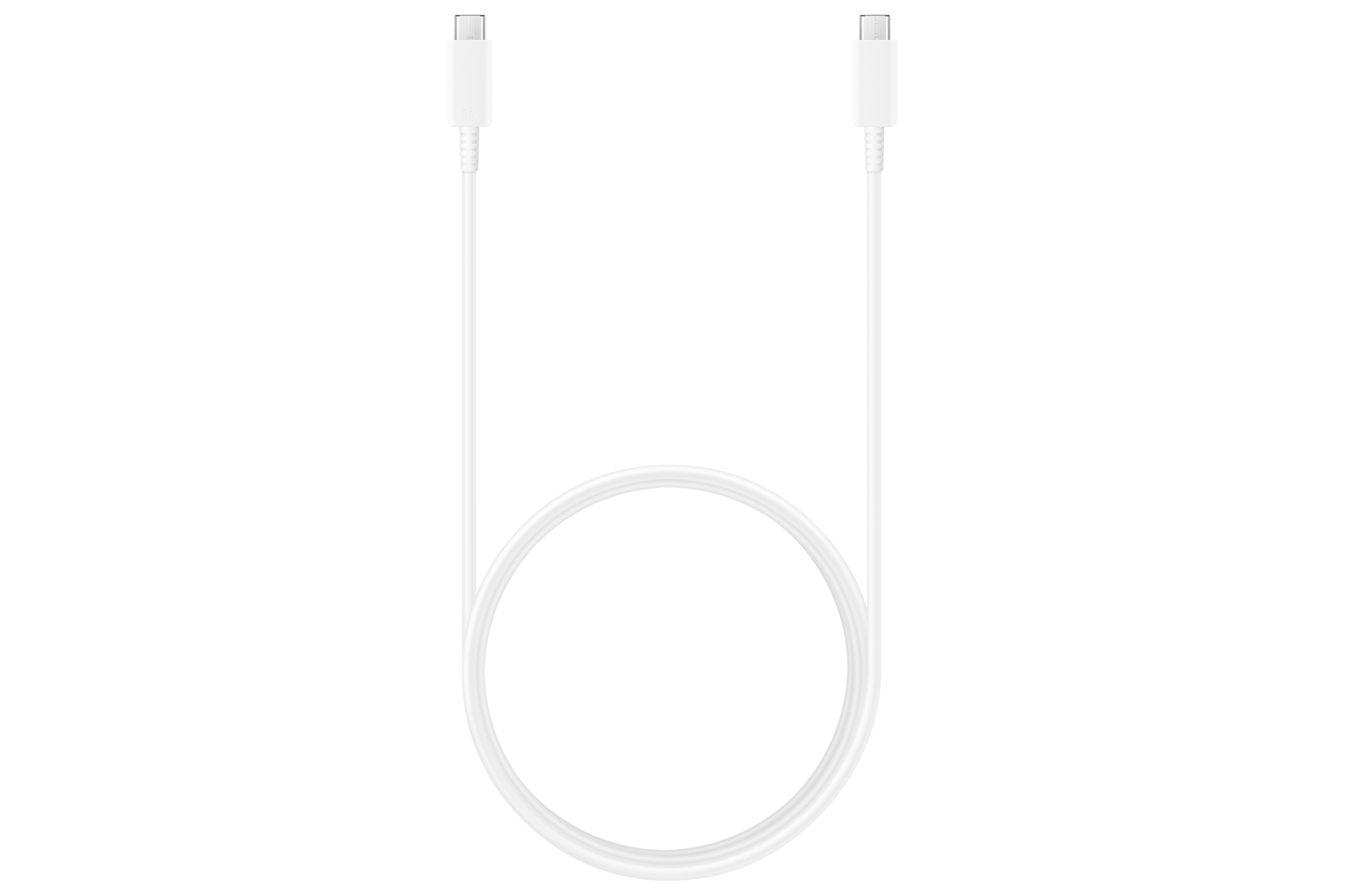 USB C to C 케이블 (5 A, 1.8 m) (화이트) 제품 메인 이미지 