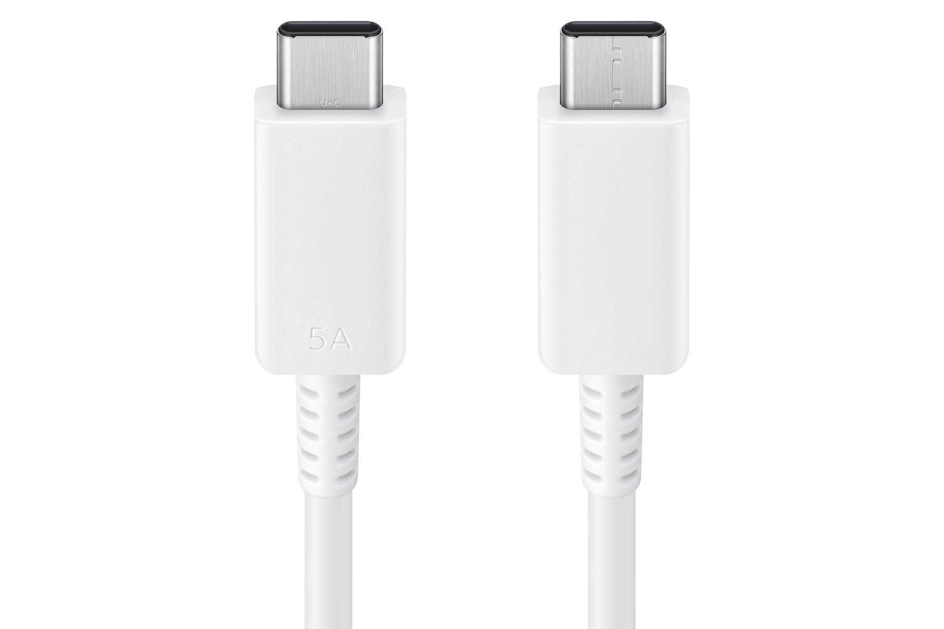 USB C to C 케이블 (5 A, 1.8 m) (화이트) 제품 케이블 단면 이미지 