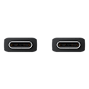 USB C to C 케이블 (3 A, 1.8 m) (블랙) 제품 케이블 확대 이미지 