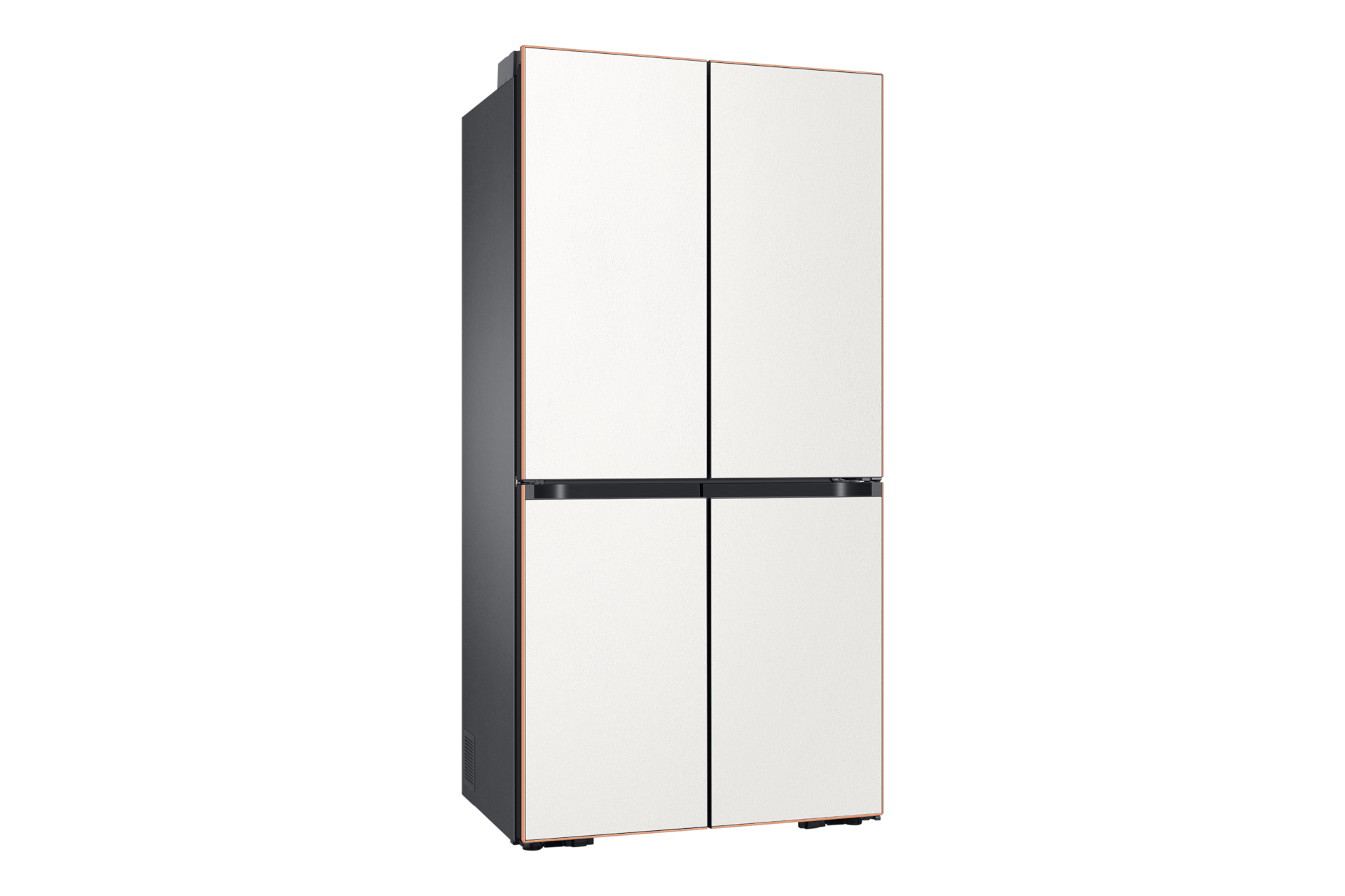 Infinite Line 냉장고 4도어 키친핏 596L (빅아이스/큐브) 패널 선택형 세라 화이트 좌측면