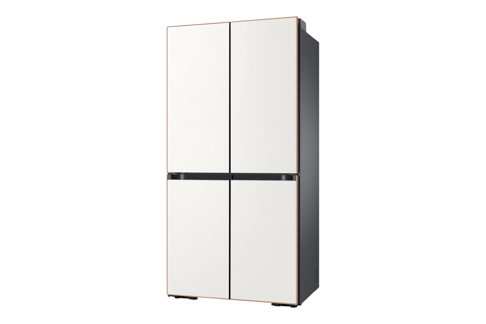 Infinite Line 냉장고 4도어 키친핏 596L (빅아이스/큐브) 패널 선택형 세라 화이트 우측면