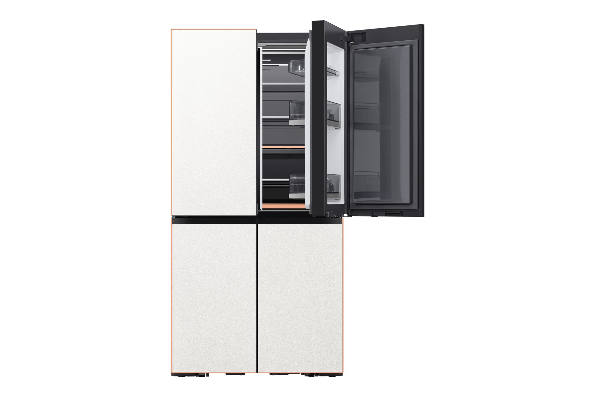 Infinite Line 냉장고 4도어 900L (오토 듀얼 아이스/칵테일&큐브) 세라 화이트 네번째 이미지