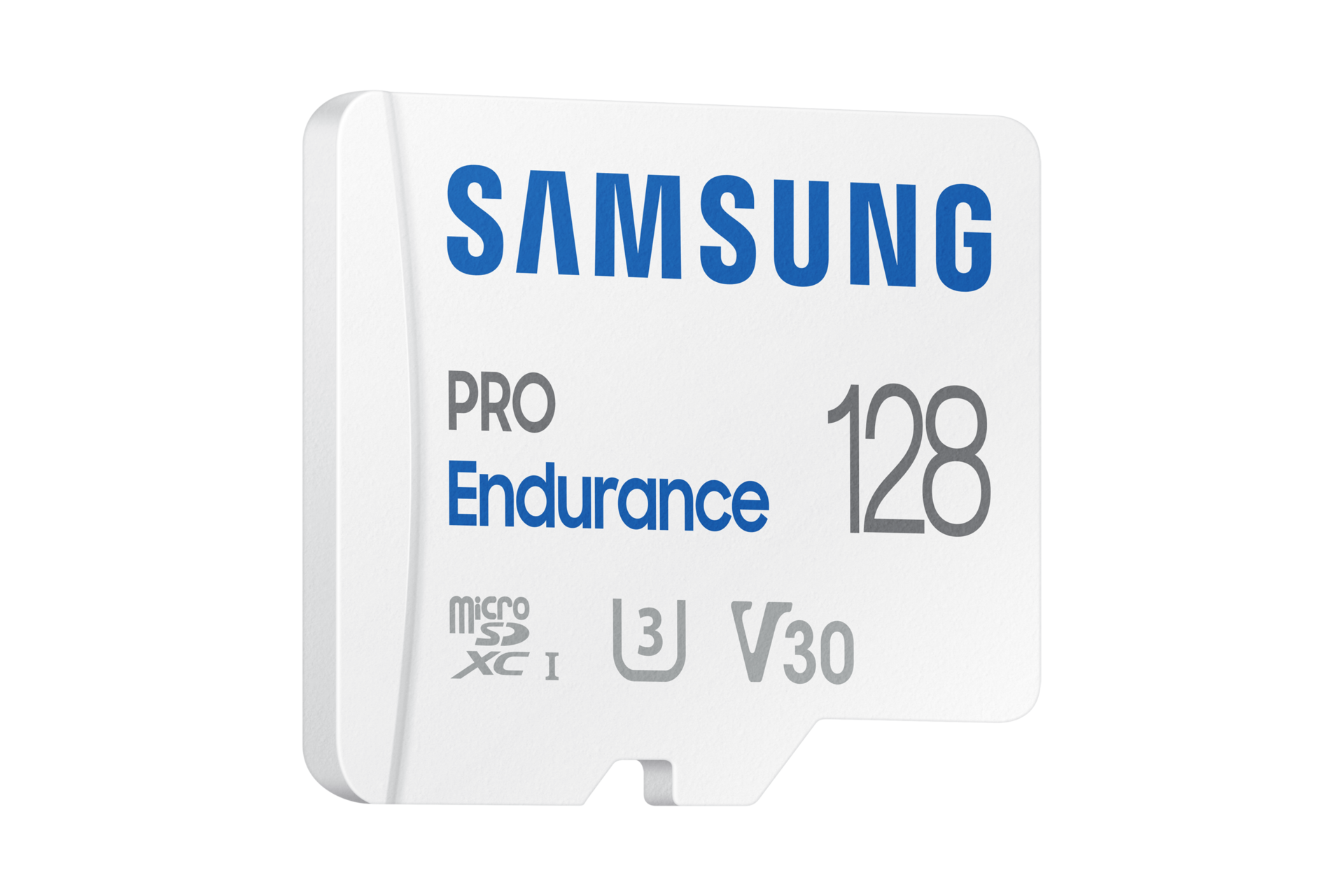 마이크로SD 메모리카드 PRO Endurance 128 GB 화이트 오른쪽 20도 측면