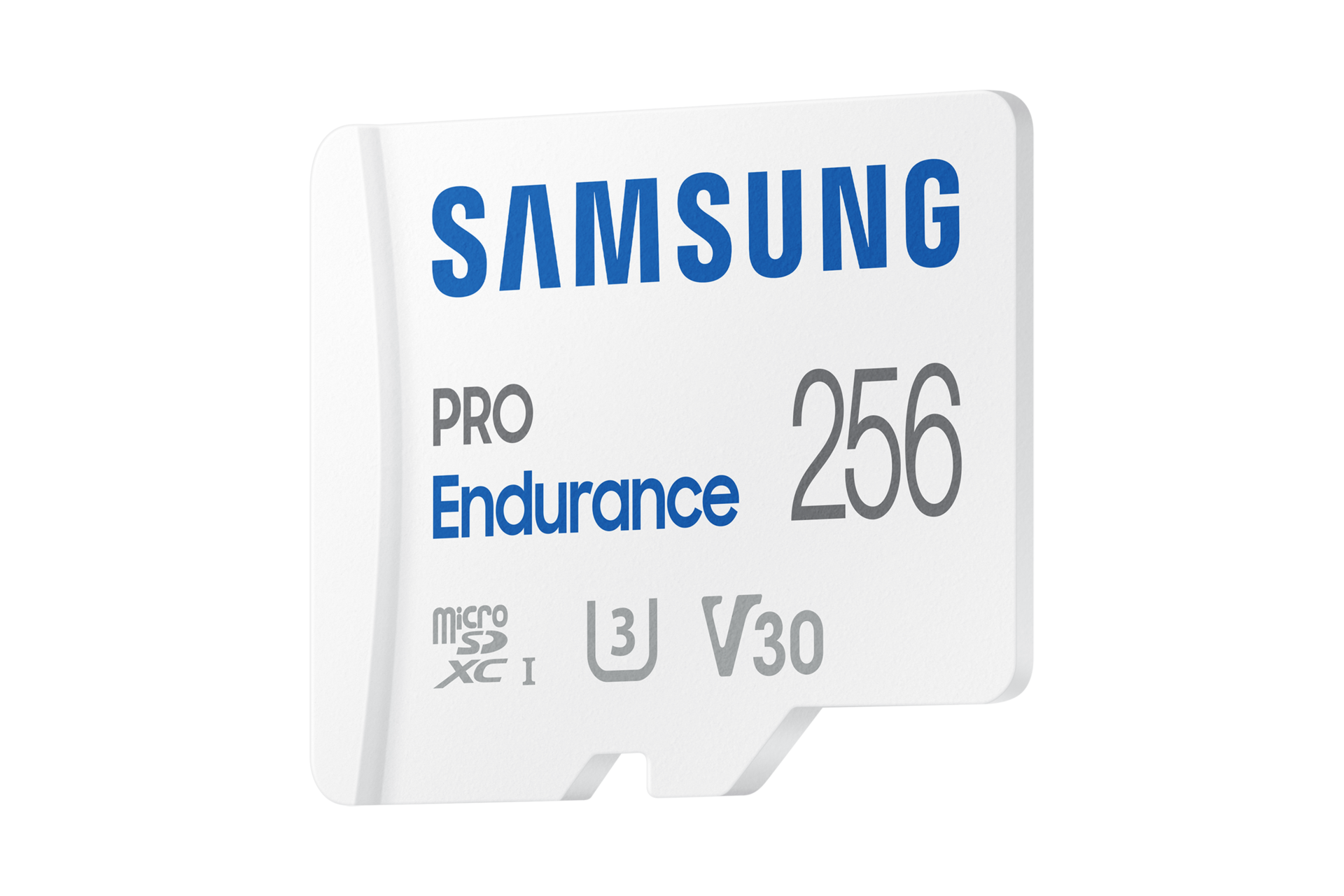 마이크로SD 메모리카드 PRO Endurance 256 GB 화이트 왼쪽 20도 측면
