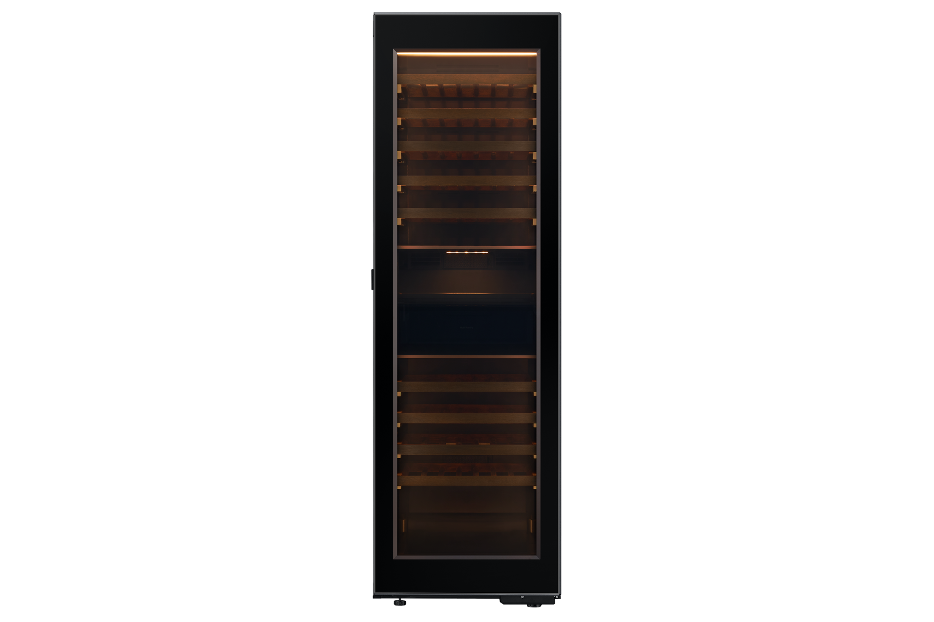 Infinite Line 와인냉장고 1도어 키친핏 101병 (좌열림) 투명 도어 라이팅 온