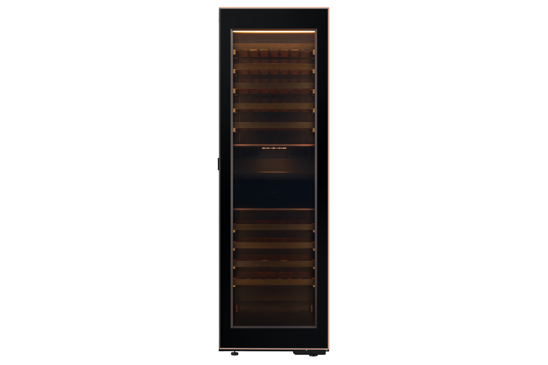 Infinite Line 와인냉장고 1도어 키친핏 101병 (좌열림) 투명 도어 라이팅 온