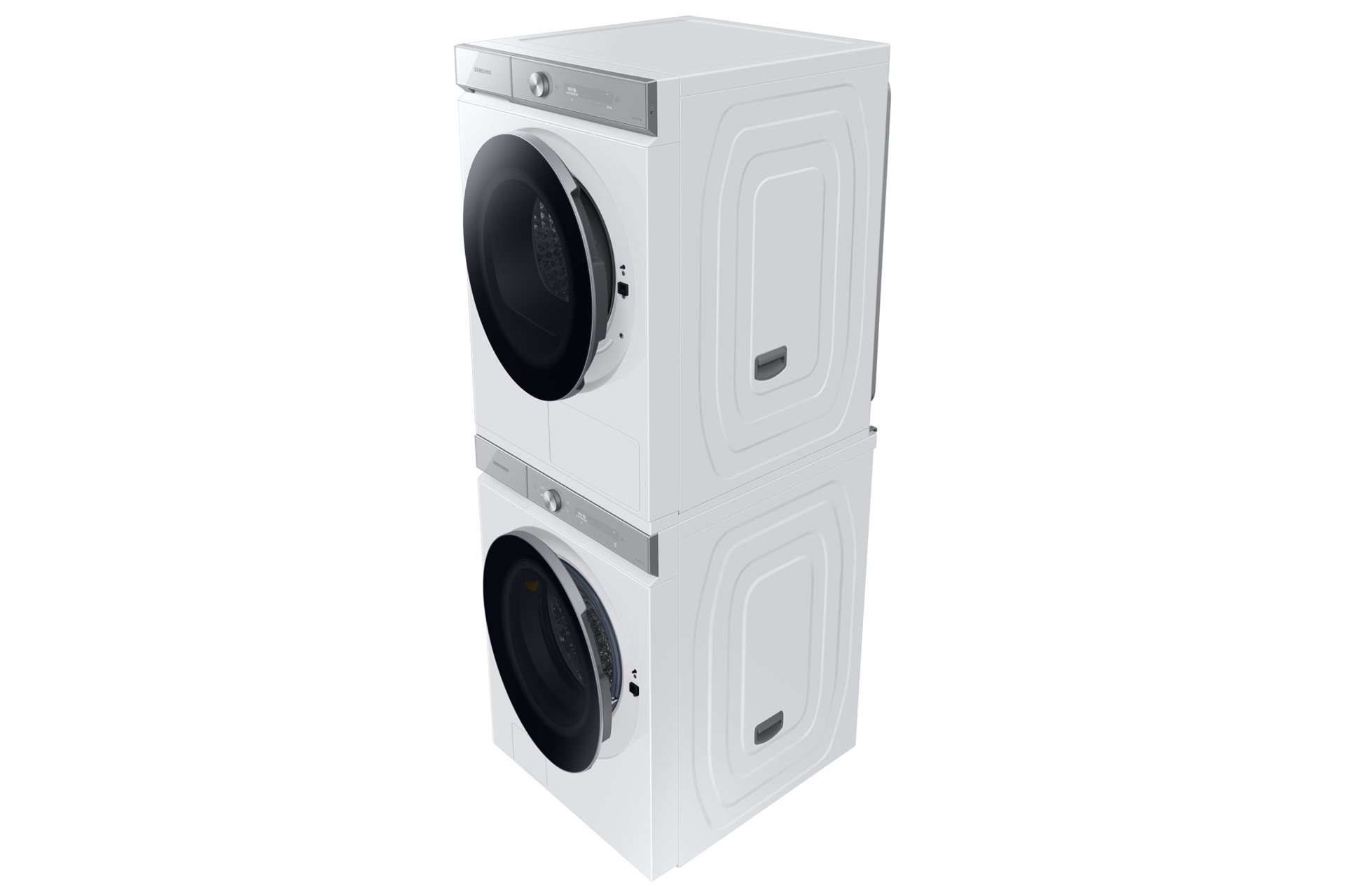 BESPOKE 그랑데 AI 패키지 WF25D20BWWL 화이트 페어 직렬배치 좌측 15도