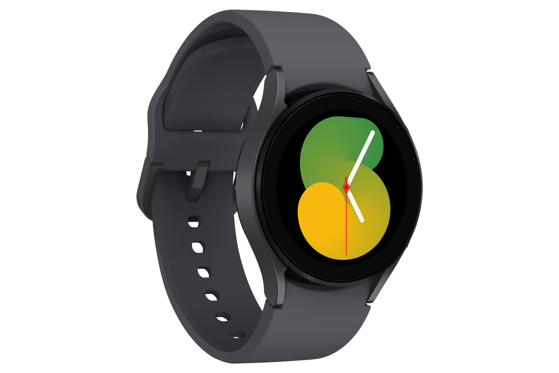 갤럭시 워치5 40 mm (LTE 자급제) 그라파이트 앞면 왼쪽 30도 