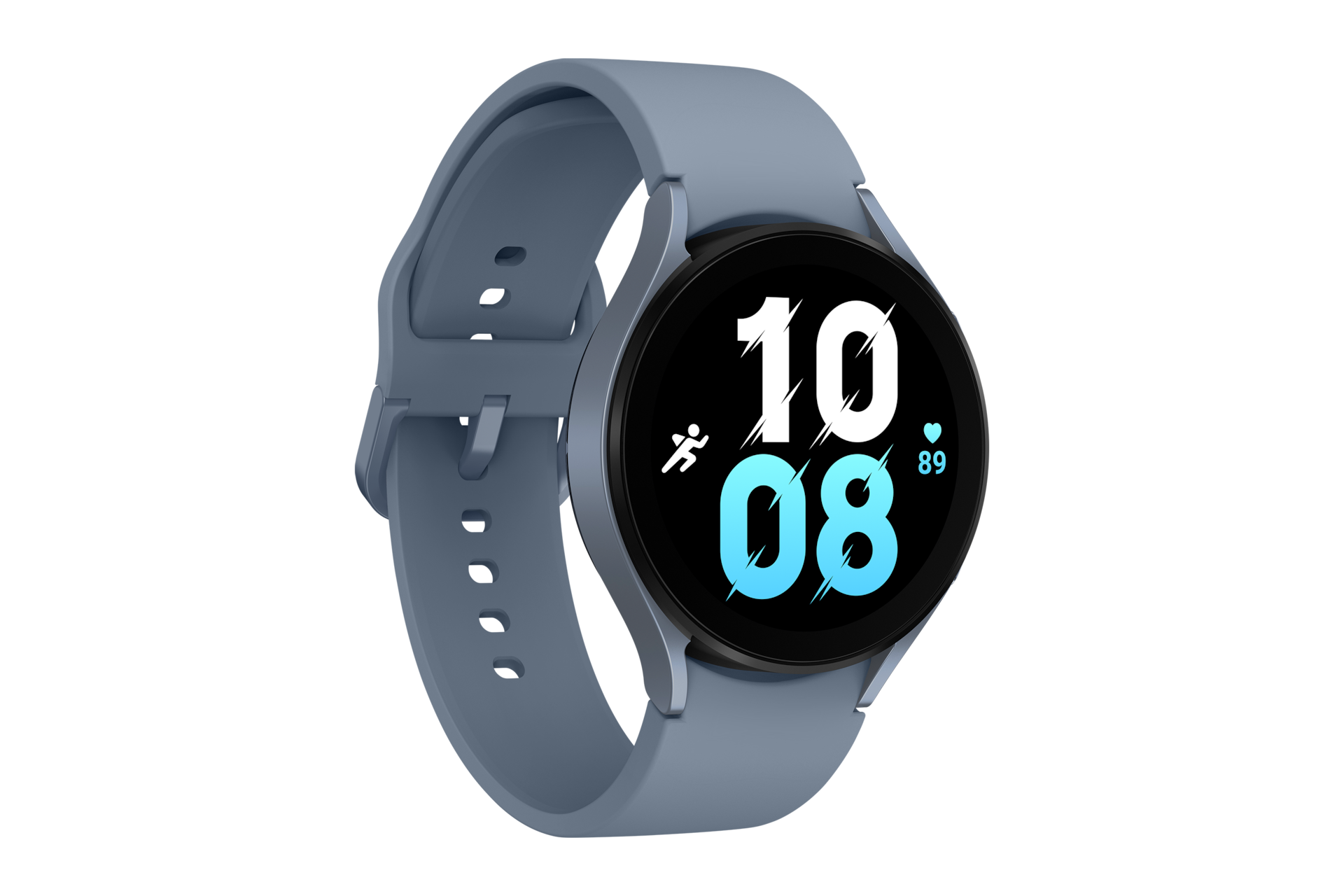 갤럭시 워치5 44 mm (LTE 자급제) (사파이어) 앞면 왼쪽 30도