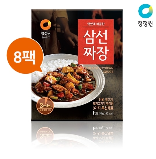 [청정원]3분요리 삼선짜장180g x 8팩