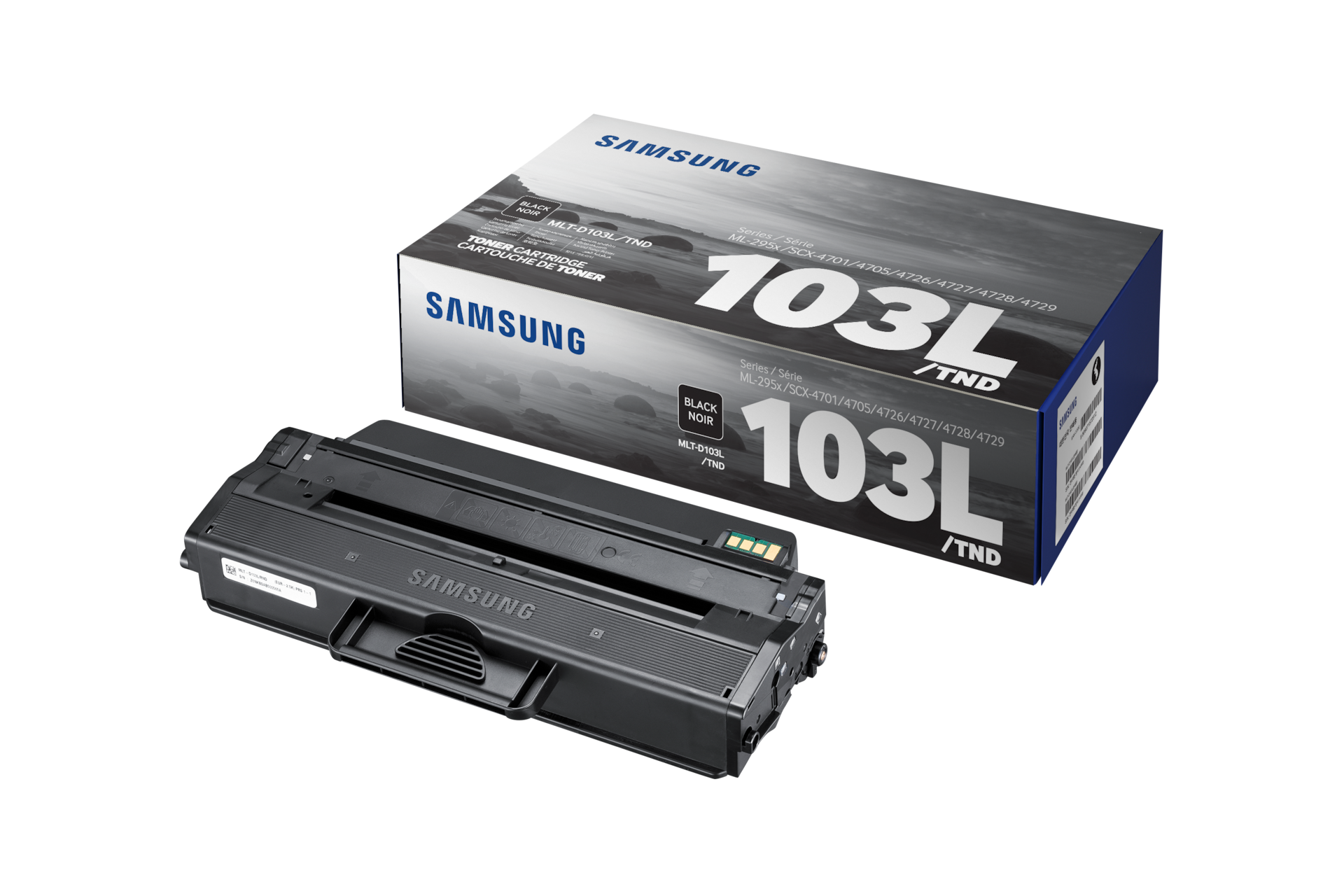 흑백 레이저프린터 토너 2,500매 (블랙) 토너+상자 제품 정면