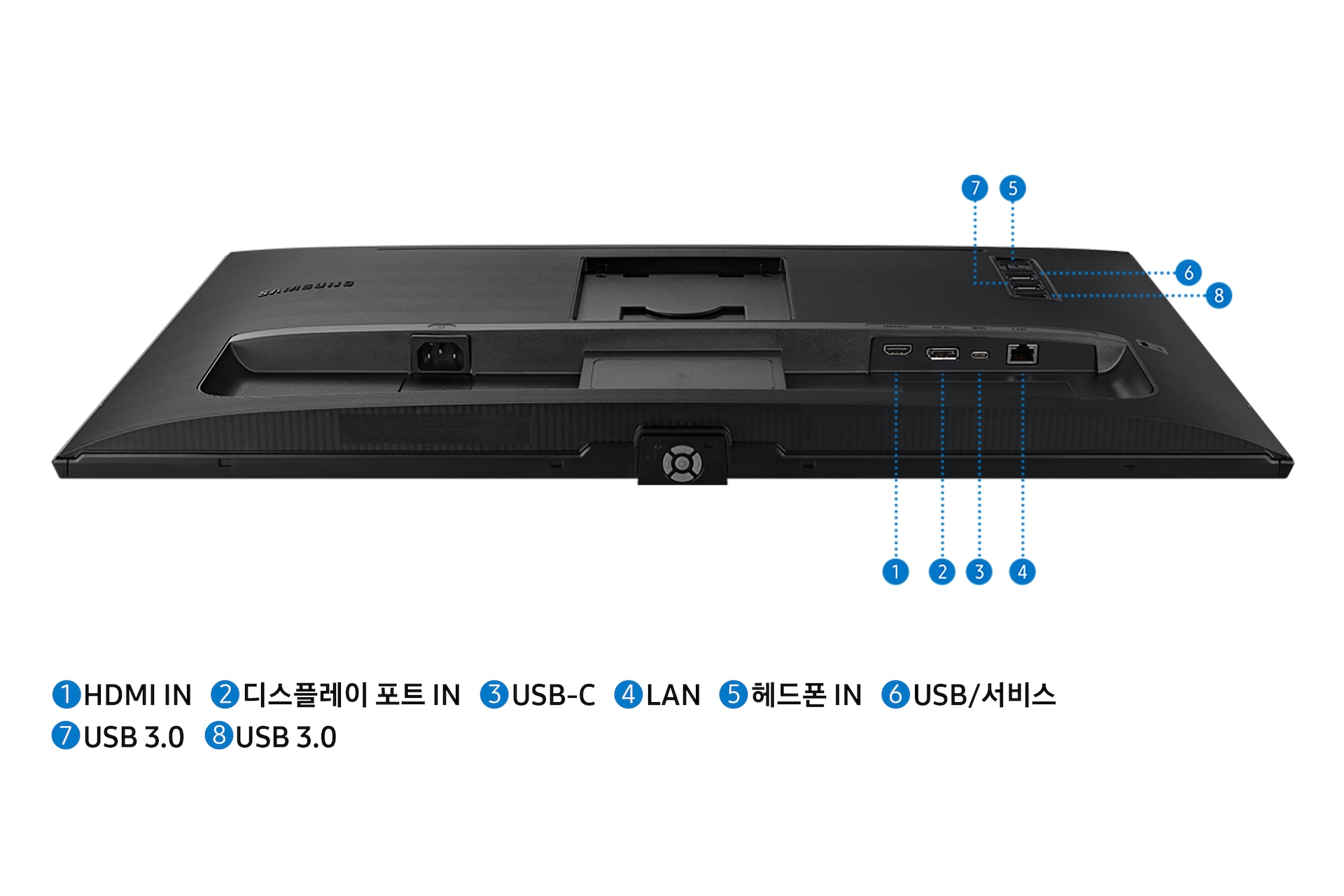 뷰피니티 UHD 모니터 68.4 cm 후면포트