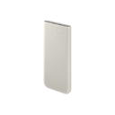 PD 배터리팩 10,000 mAh (2023, 25 W) 베이지 색상 왼쪽으로 30도 회전한 정면