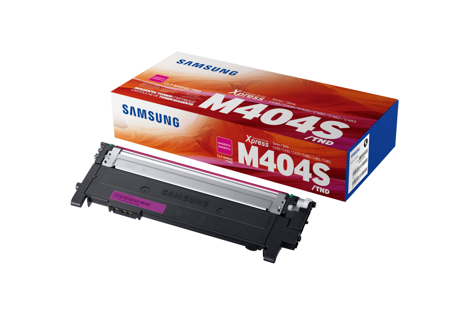 컬러 레이저프린터 토너 1,000 매 마젠타 컬러 제품 + 상자 정면 이미지