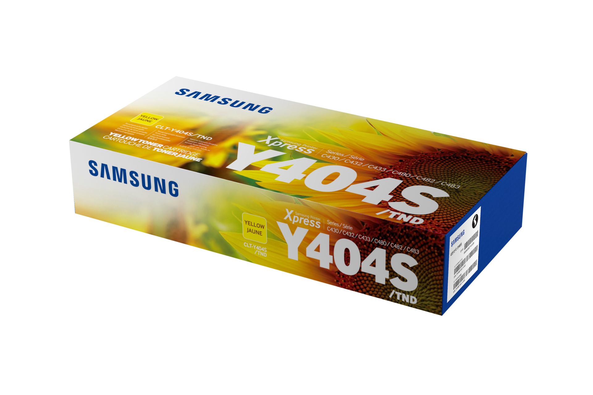 컬러 레이저프린터 토너 1,000 매 옐로우 컬러 상자 정면 이미지