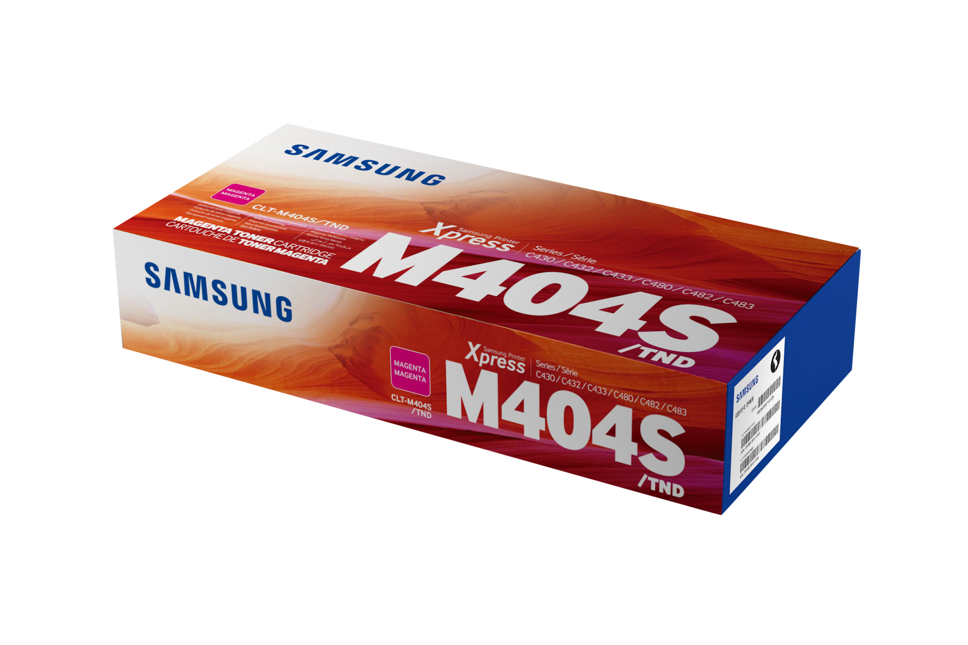 컬러 레이저프린터 토너 1,000 매 마젠타 컬러 상자 정면 이미지