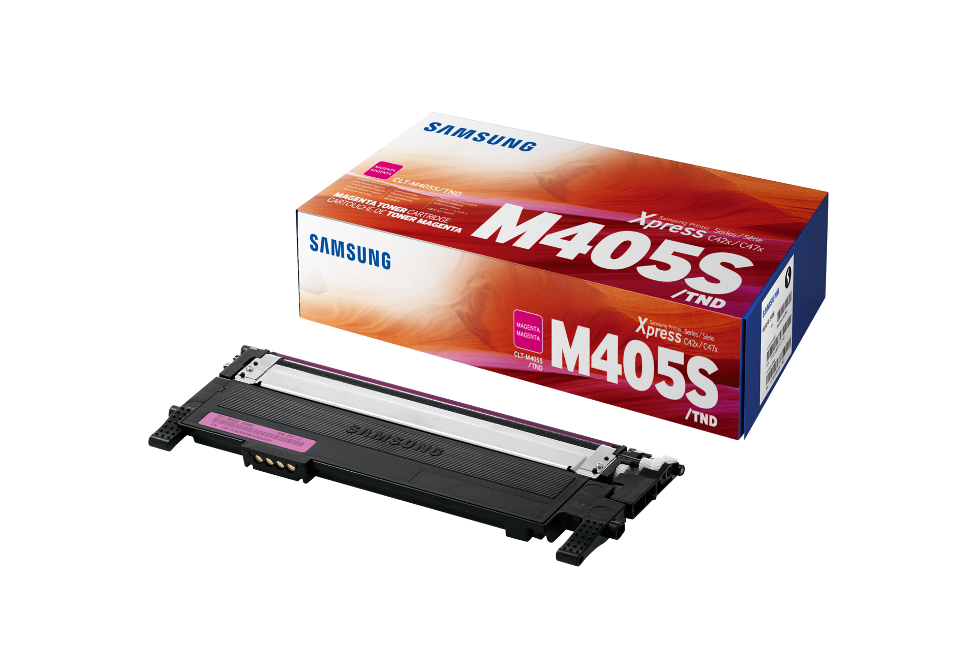 컬러 레이저프린터 토너 1,000 매 마젠타 컬러 제품 + 상자 정면 이미지