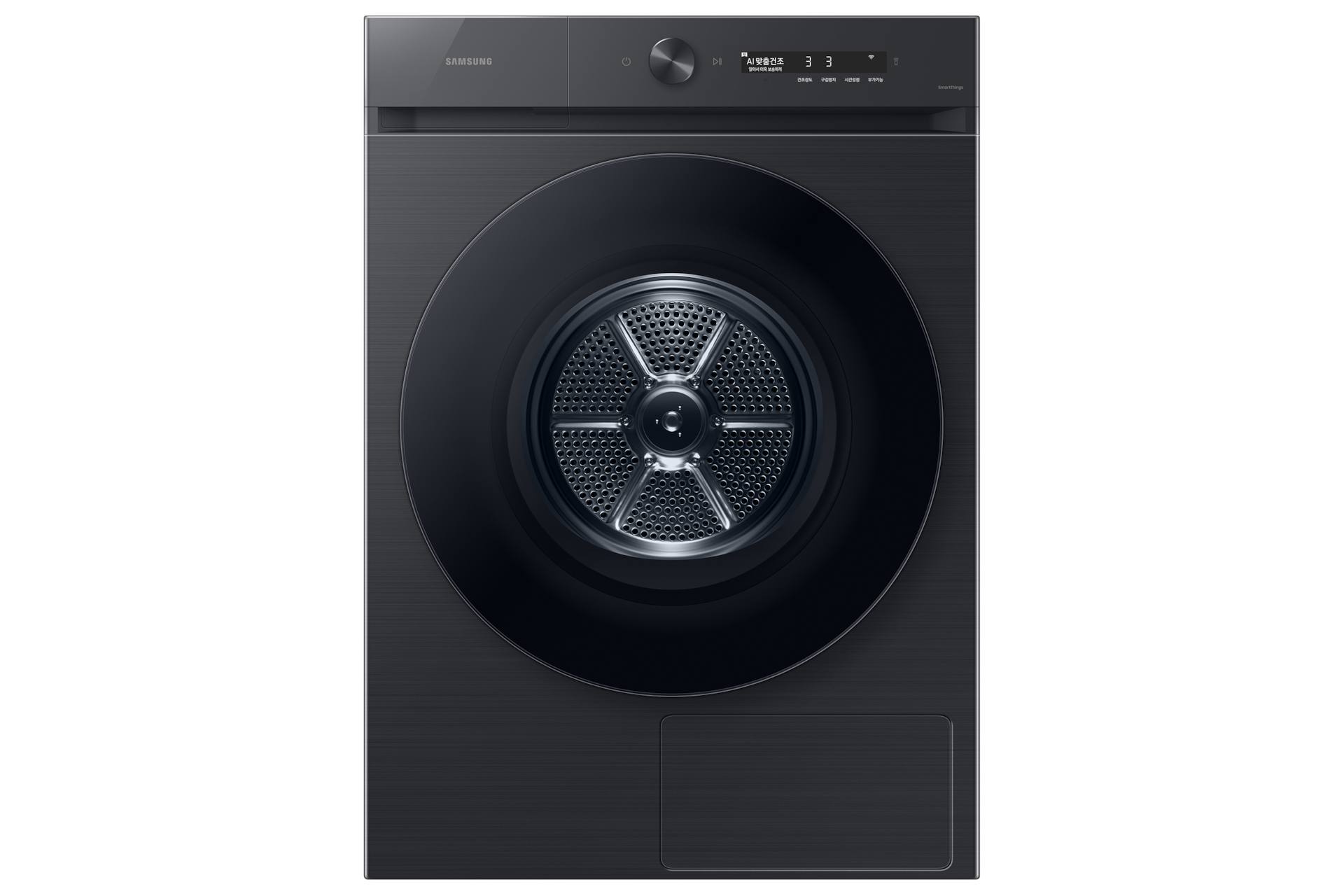 BESPOKE 그랑데 건조기 AI 20 kg 블랙 캐비어 정면