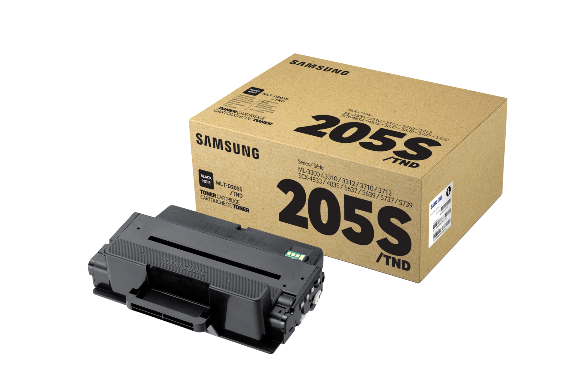 흑백 레이저프린터 토너 2,000 매 (블랙) 제품 토너 + 상자 이미지