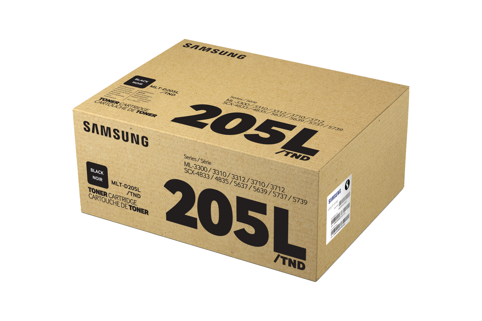 흑백 레이저프린터 토너 5,000 매 (블랙) 제품  상자 이미지