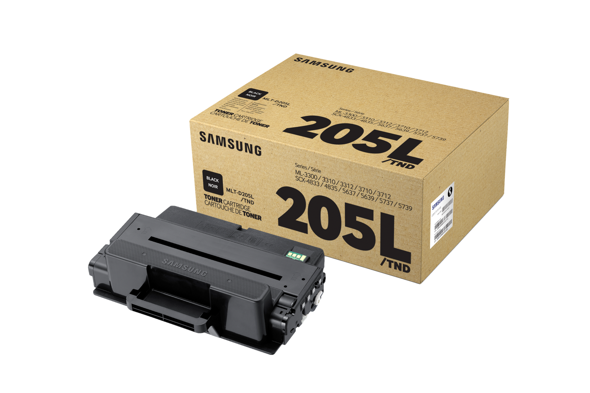 흑백 레이저프린터 토너 5,000 매 (블랙) 제품 토너 + 상자 이미지