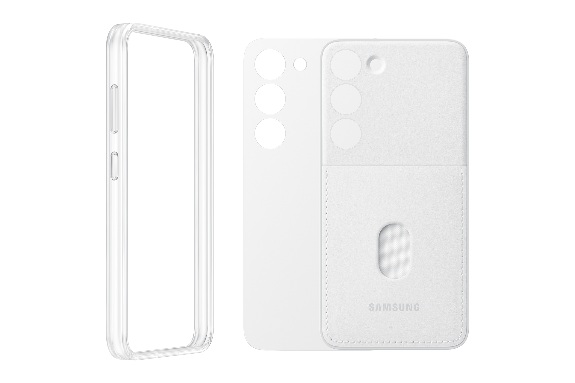 갤럭시 S23 프레임 케이스 (화이트) 제품 패키지 이미지