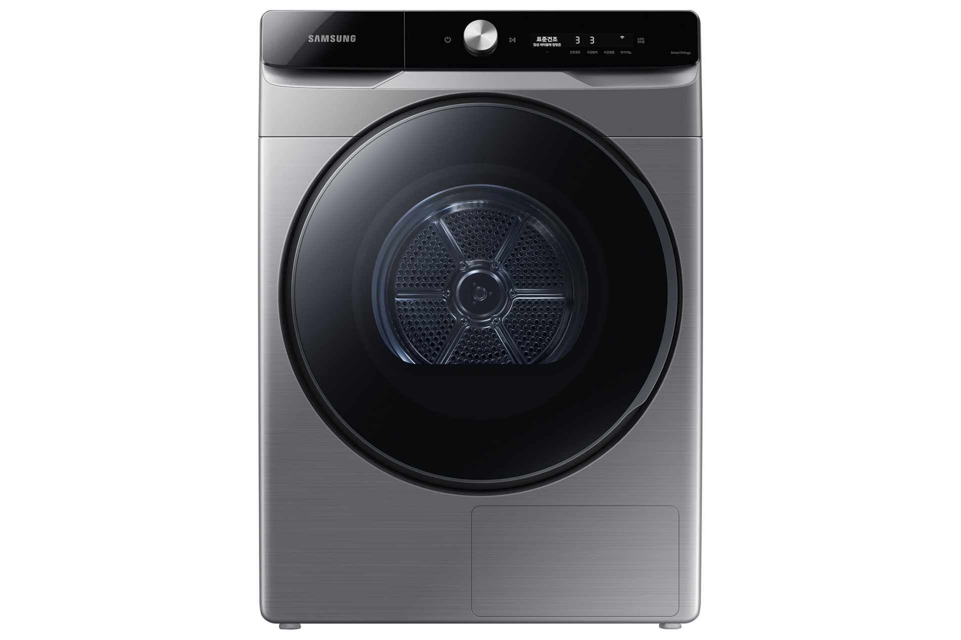 BESPOKE 그랑데 AI 건조기 단품 이녹스 정면